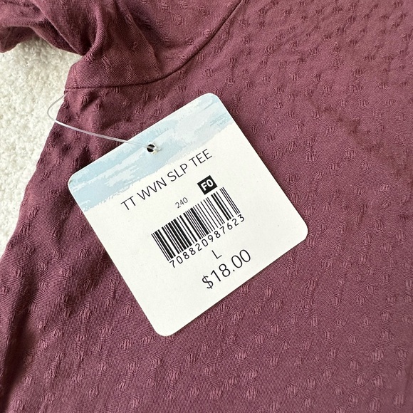 NEW! Maroon PJ short sleeve set size large, soft polkadot pattern - Picture 4 of 7